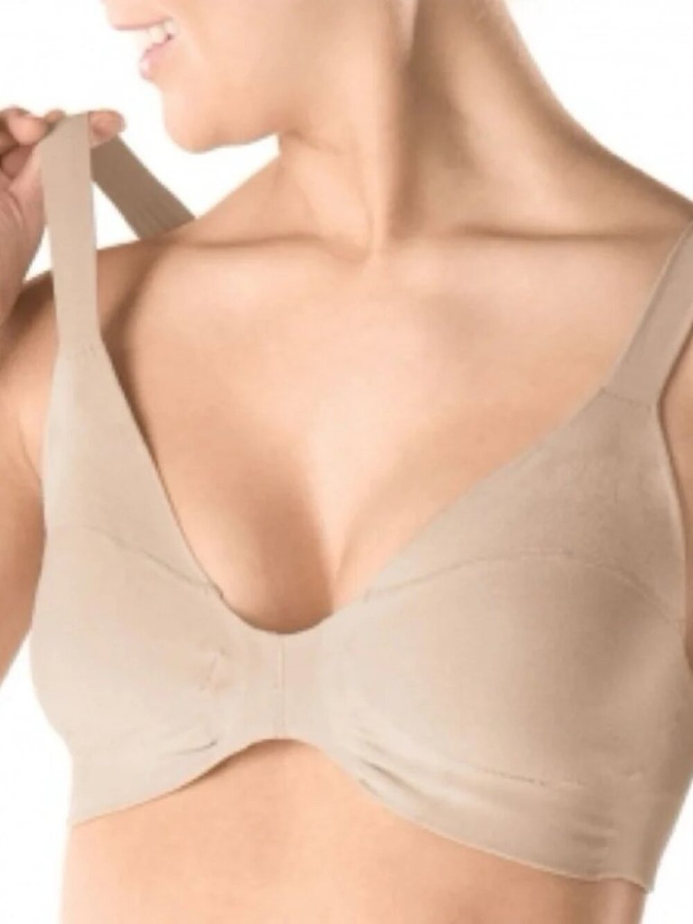 SPANX Nude Beige Wireless Full Coverage Bra